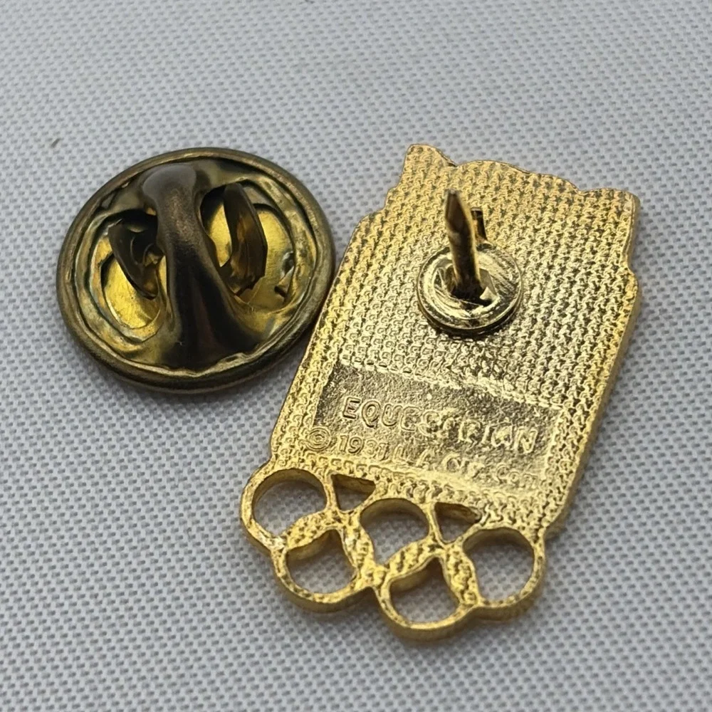 1984 Los Angeles Olympics Equestrian Horse Event Lapel Hat Pin